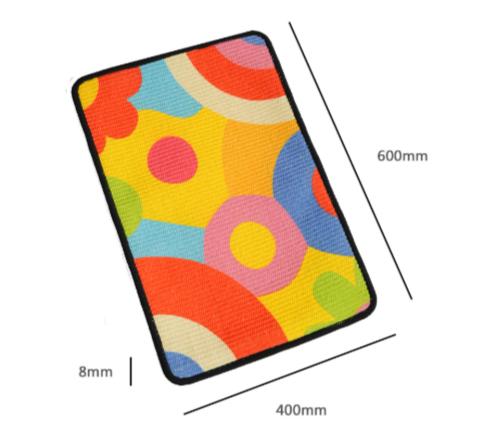 Rainbow Dot Cat Scratcher Mat