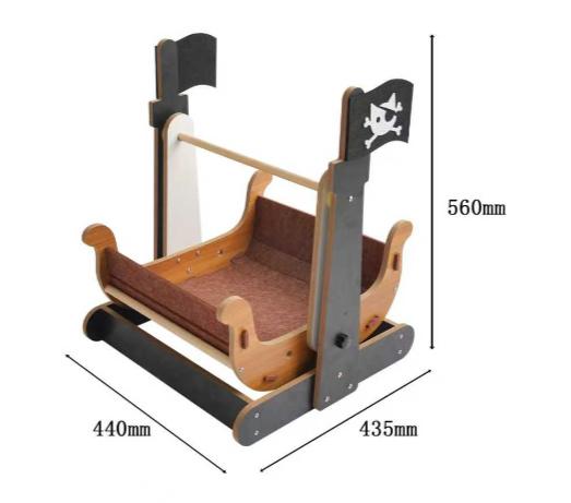 Pirate Ship Pet Crib