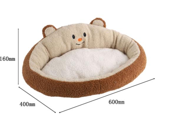 Caramel Warm Velvet Bed