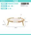 4-Leg Runway Round Space Bed