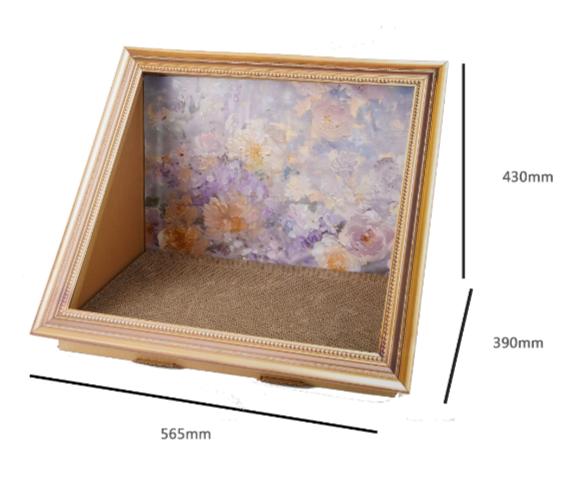Oil Painting Cat Bed (Flower)