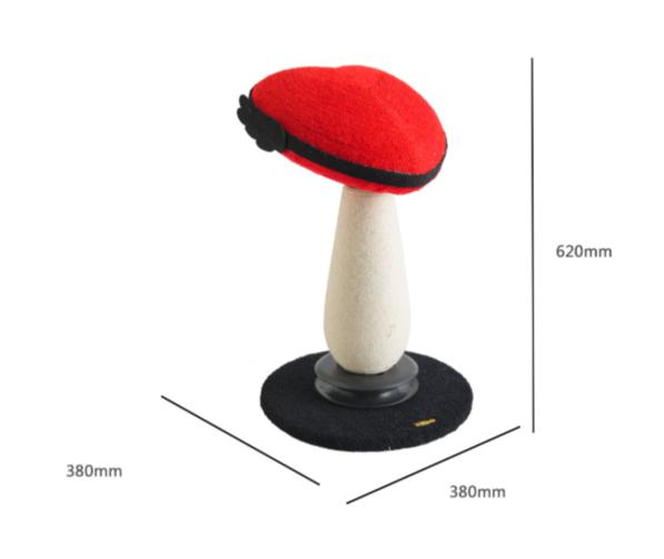 Red Mushroom Cat Tree (Sisal Turntable)