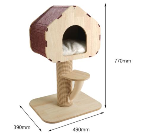 Log Style Tree Hole Cat Tree