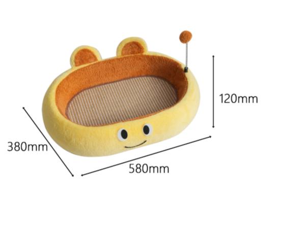 Little Monster Cat Scratcher Bowl (Yellow)