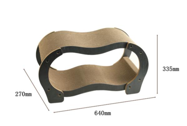 Double Curve Black Scratcher