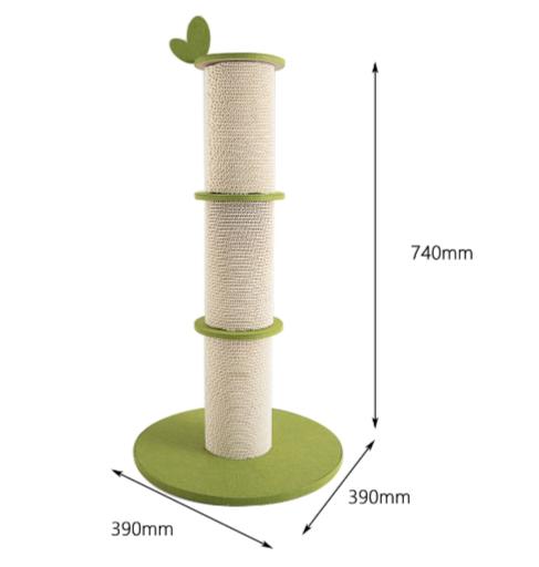 Bamboo Corrugated Scratcher Post
