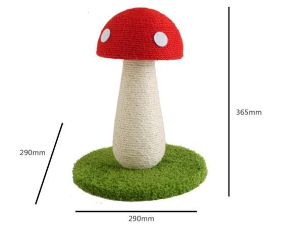 Red Mushroom Scratcher Post