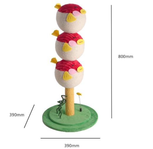 Puffer String Scratcher Post