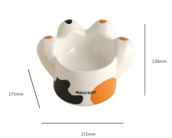 Three-Color Paw Bowl