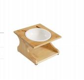 Simple Bamboo Single Ceramic Bowl