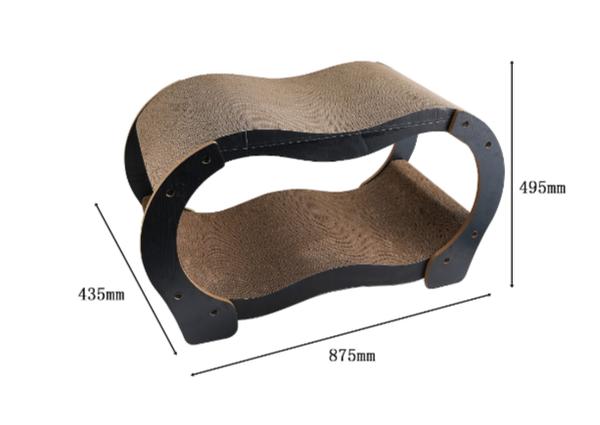Double Curve Black Scratcher (XL)